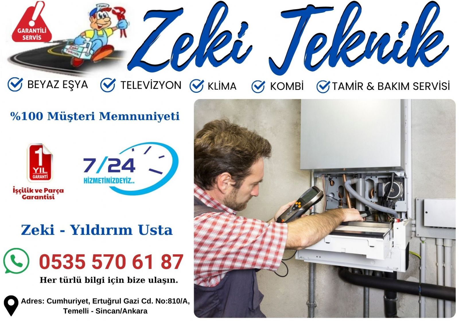 Temelli Kombi Servisi